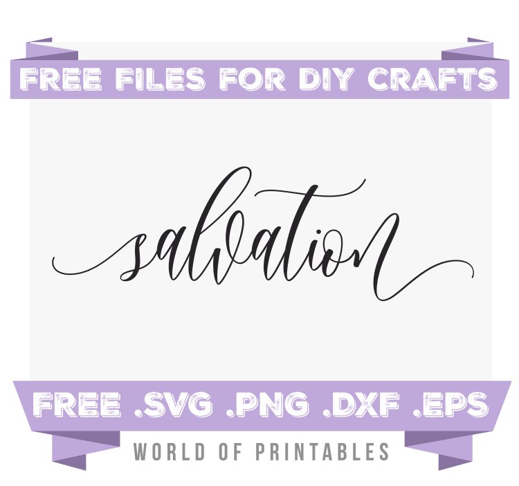 salvation Free SVG Files PNG DXF EPS