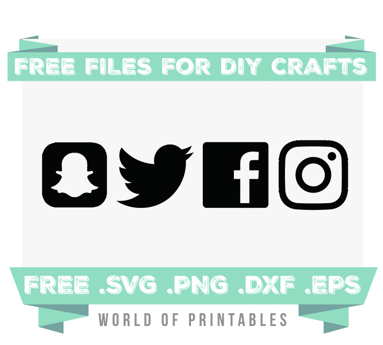 social media icons Free SVG Files PNG DXF EPS