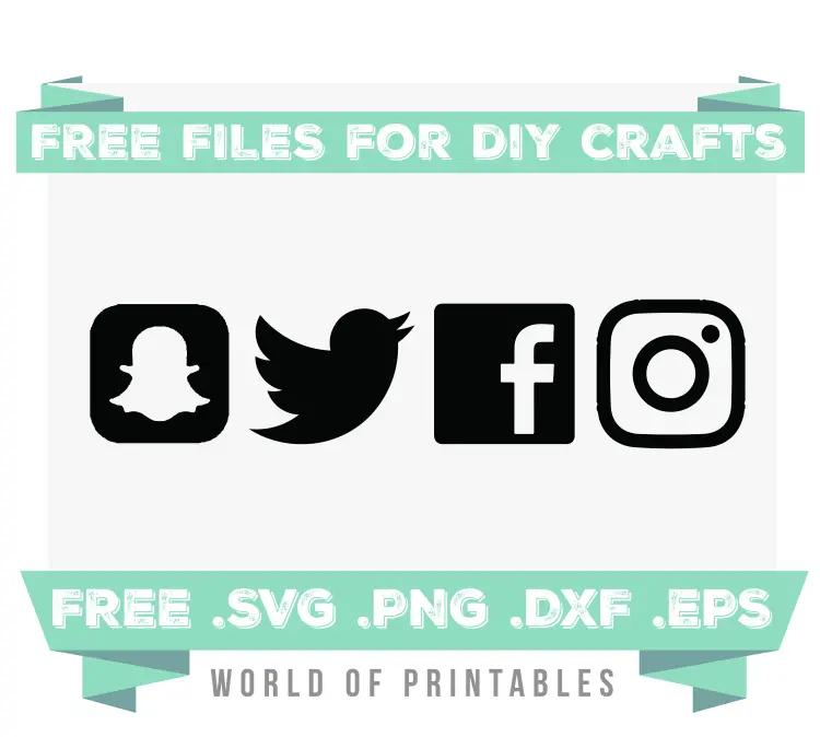 social media icons Free SVG Files PNG DXF EPS