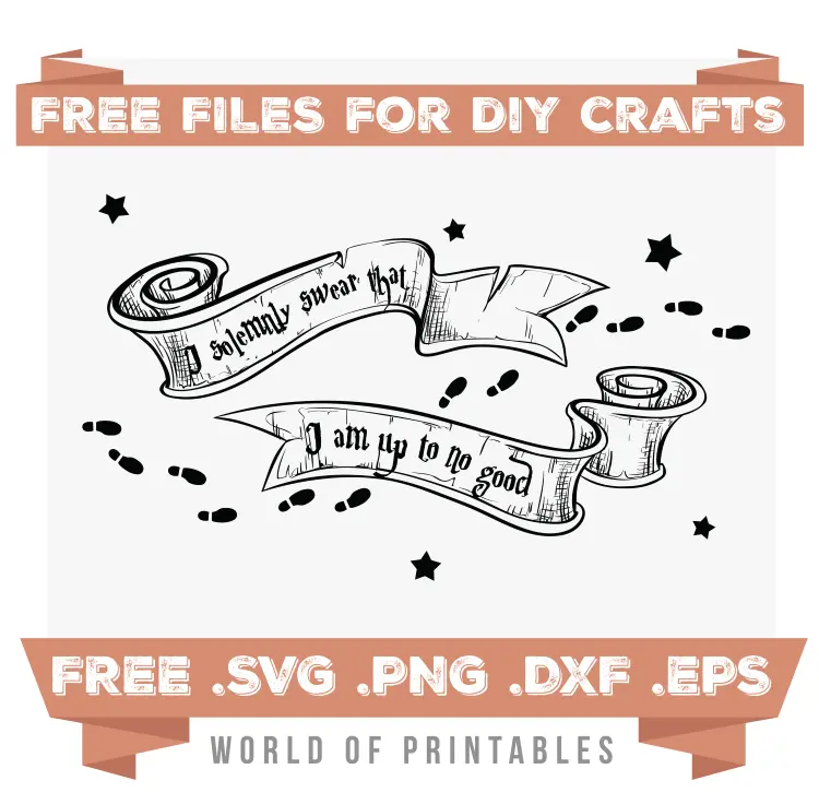 I solemnly swear SVG Files PNG DXF EPS