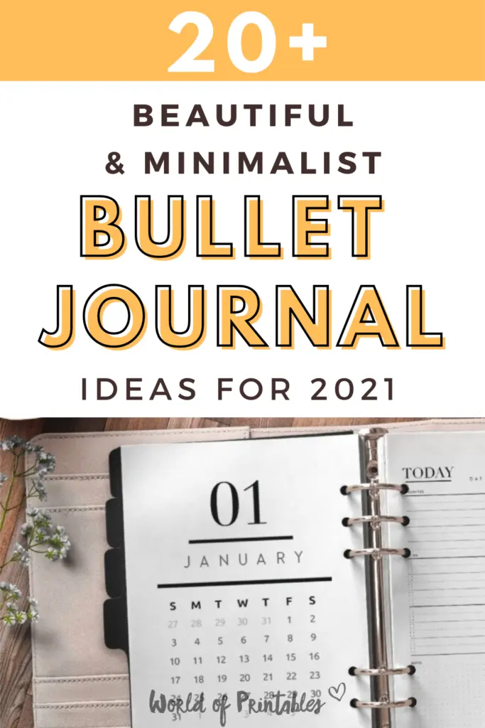 20+ Stunning And Minimalist Bullet Journal Ideas For An Amazing Bujo