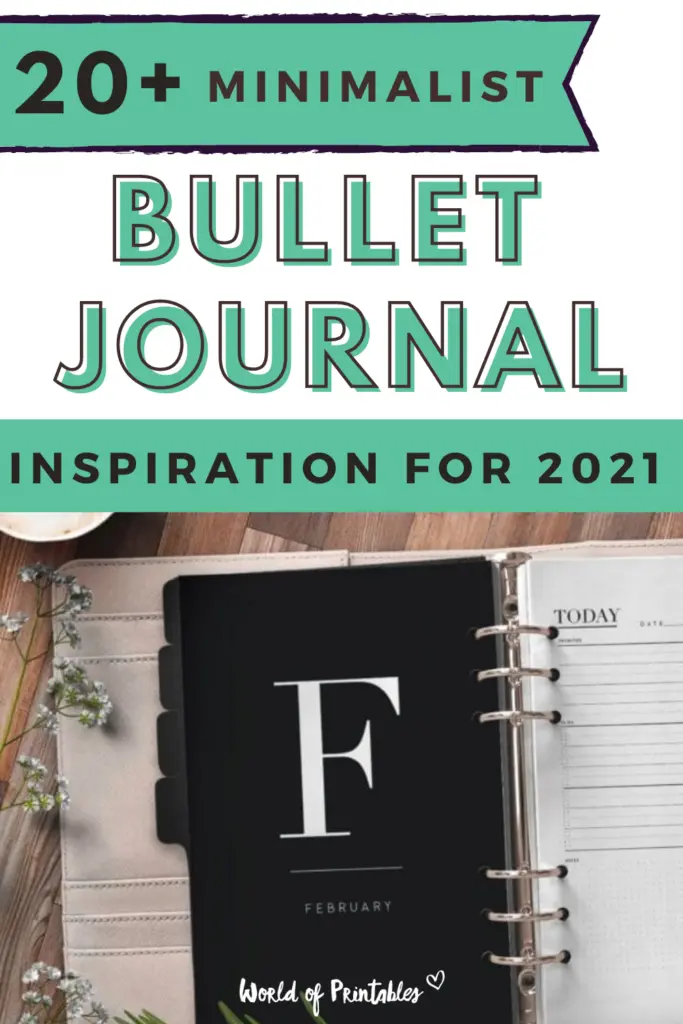 20+ Minimalist Bullet Journal Inspiration for 2021