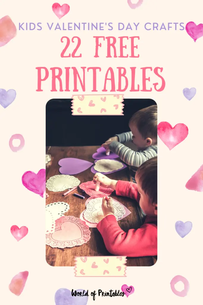 22 free printables for kids valentines day crafts