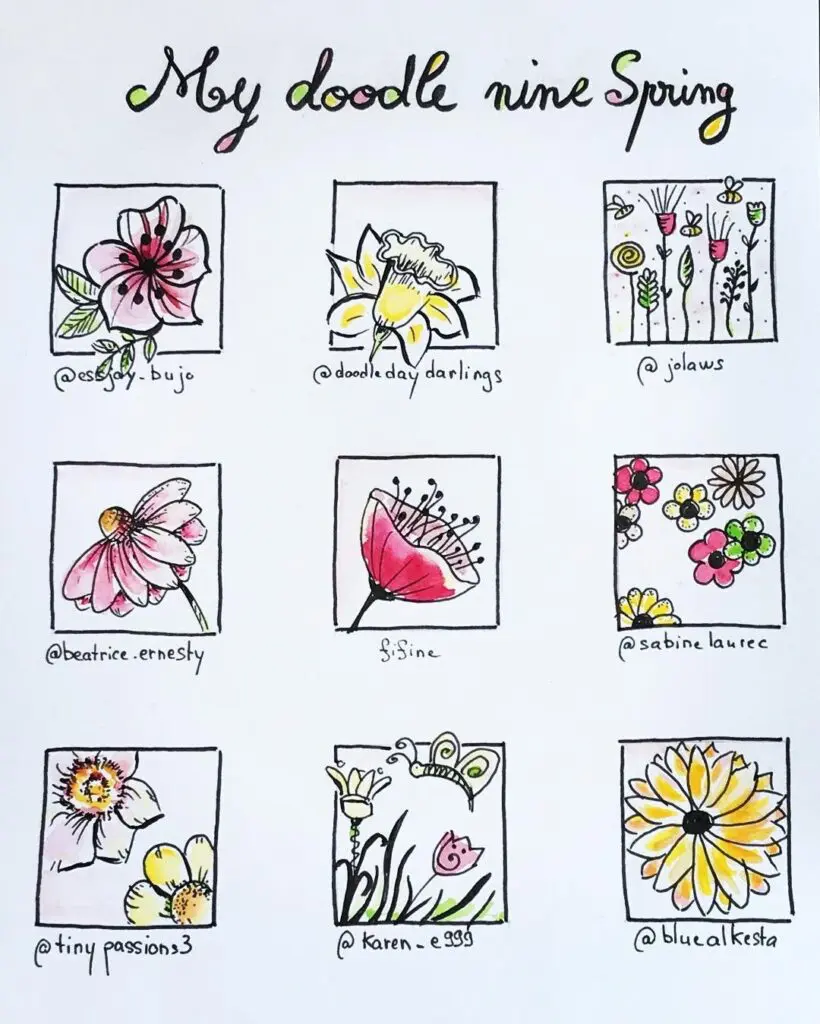 Spring Floral Bullet Journal Ideas