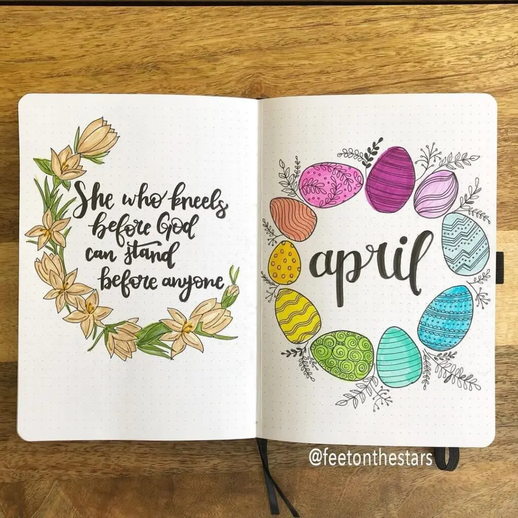 Spring Easter Bullet Journal Inspiration