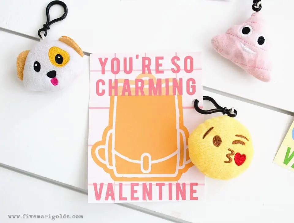 Backpack Charms Valentines Printables