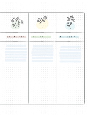 Free Floral Bullet Journal Weekly Planner - Free Planner Printables