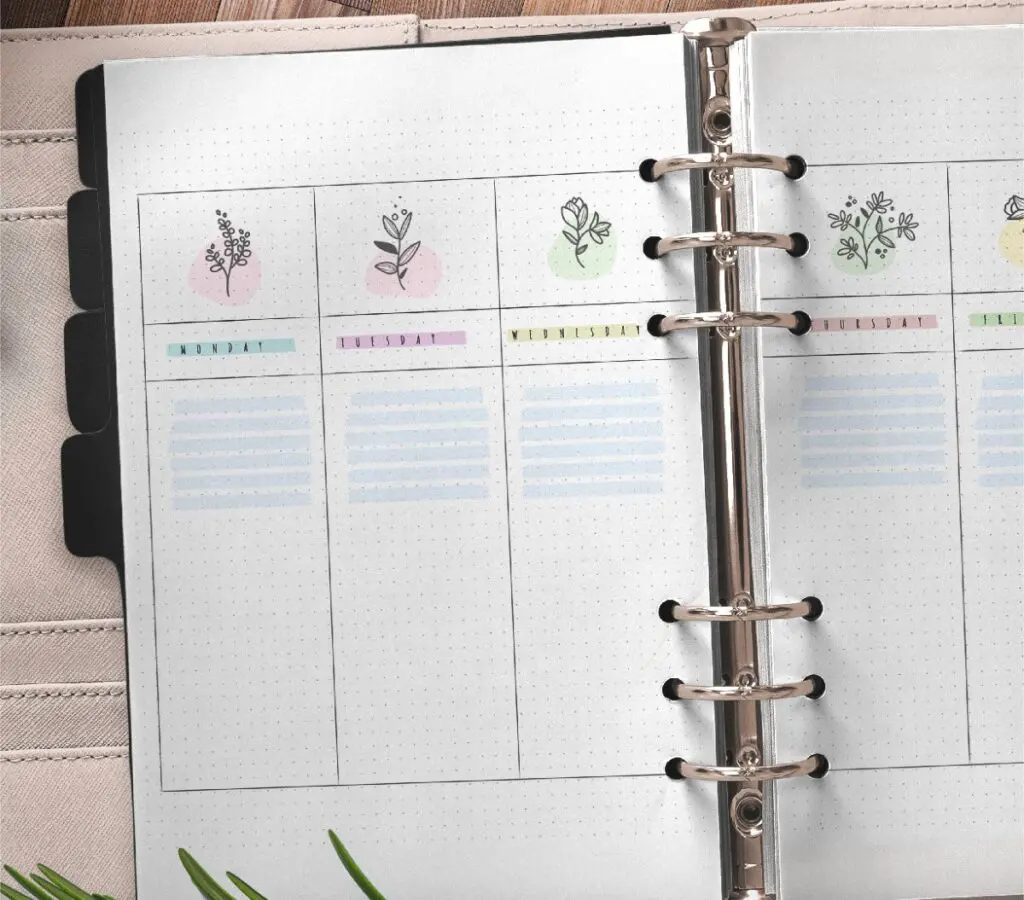 Bullet Journal Weekly Planner Free Printable 1