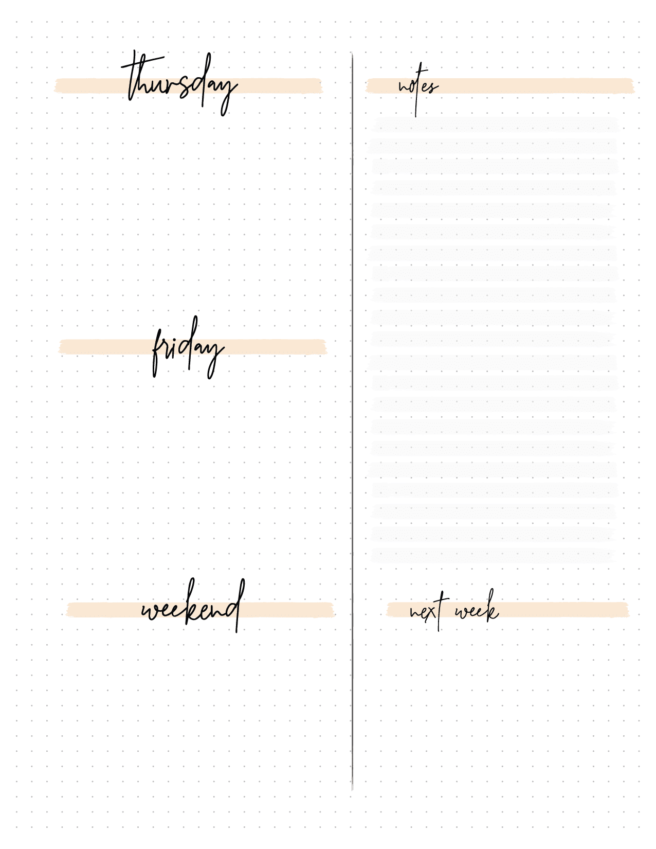Free Bullet Journal Printables Customize Online For Any Planner Size 