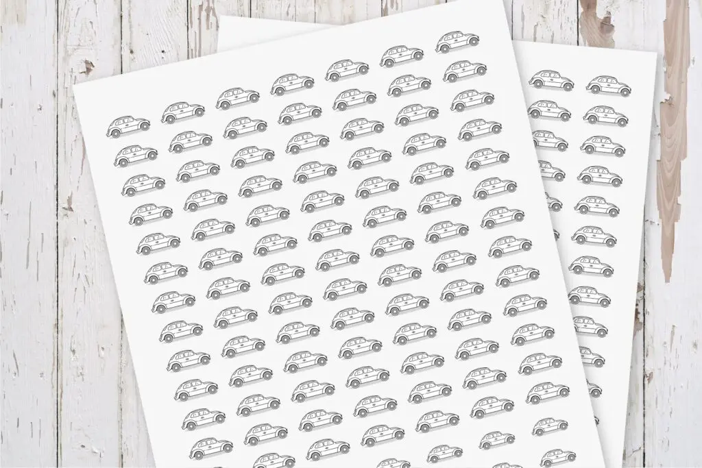 Car Planner Stickers