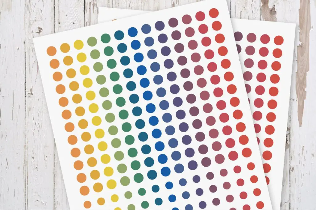 Colorful Dots Planner Stickers