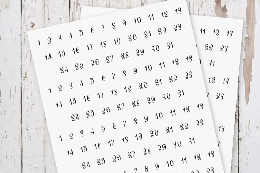 Printable calendar stickers! Lots of different ones at site, Free. I'd use  paper and reposit…