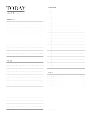 Free Day Planner Page In Two Styles - Free Planner Printables