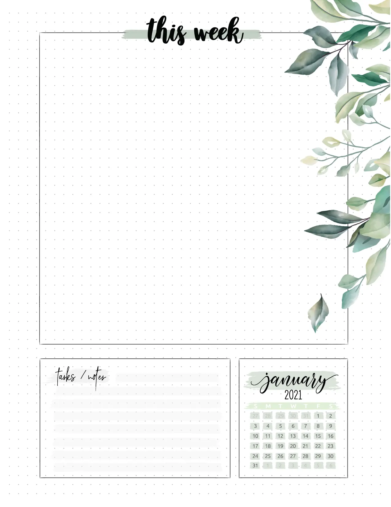 Floral Weekly Planner Pages-02