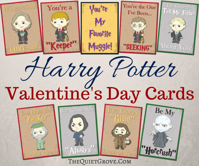 Printable Harry Potter Valentine Cards