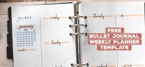 Free Bullet Journal Weekly Planner Template - Bullet Journal Ideas