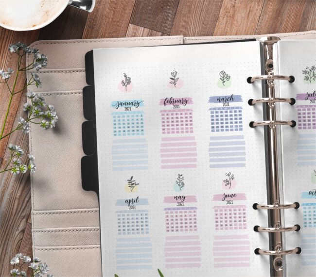 Free Monthly Bullet Journal Layout Printable - Free Printable Planner