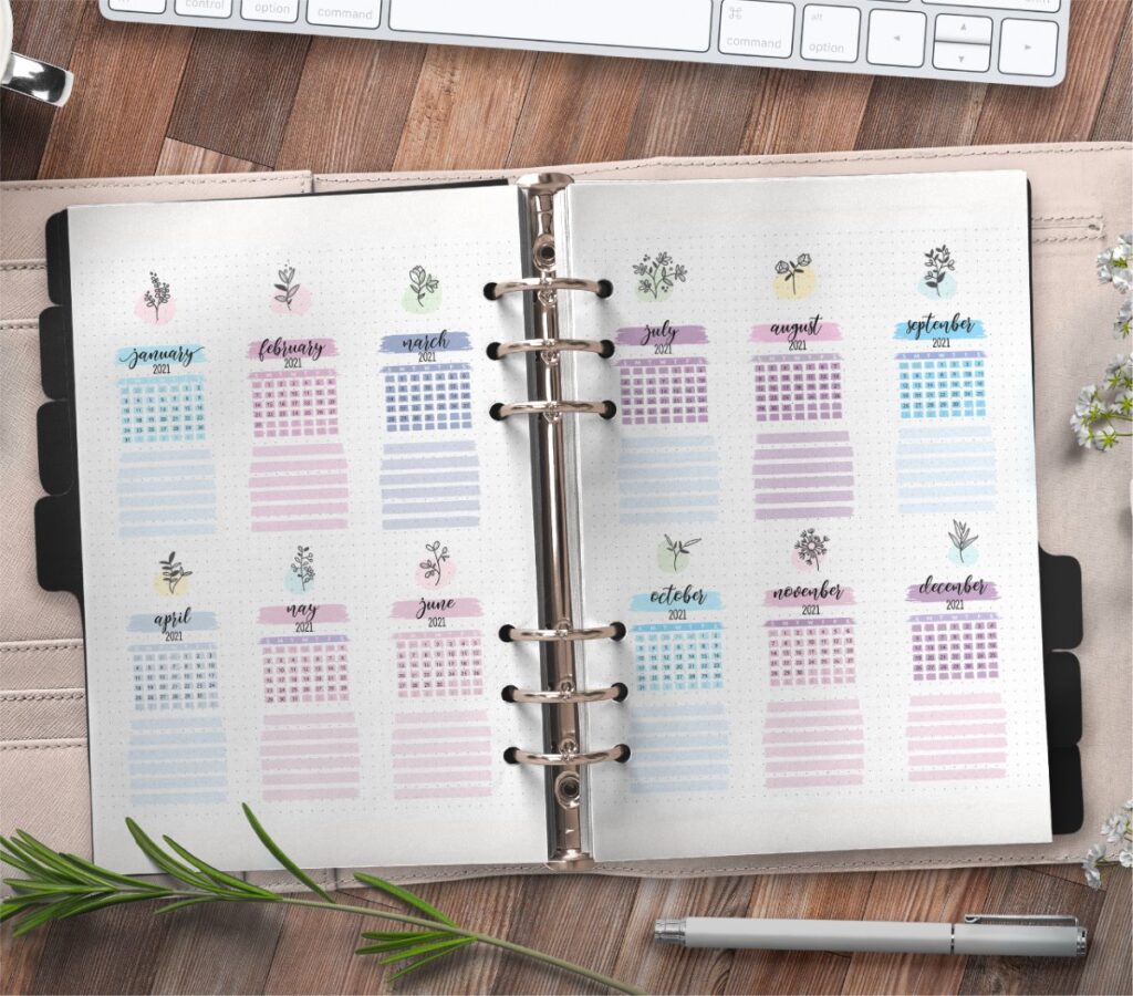 Free Monthly Bullet Journal Layout Printable - Free Printable Planner