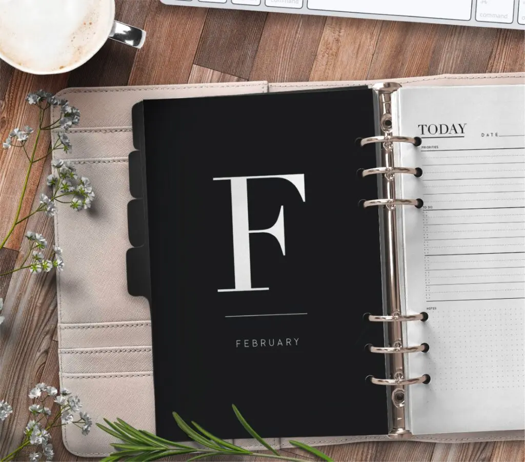 Free Monthly Calendar Planner Divider Pages 1