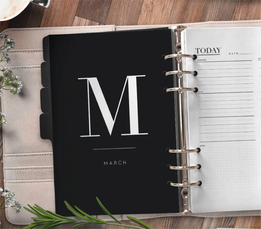 Free Monthly Calendar Planner Divider Pages 2