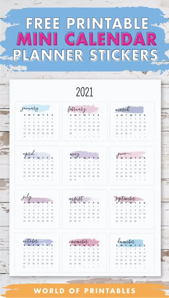 Free Printable Mini Calendar Planner Stickers-4