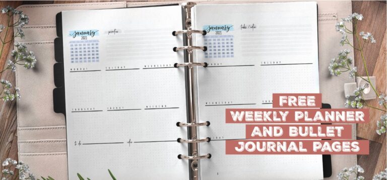 Free Printable Monthly Planner Template - World of Printables