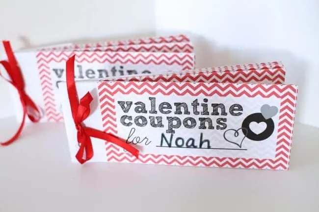 Valentines Day Coupon Book for Kids printable