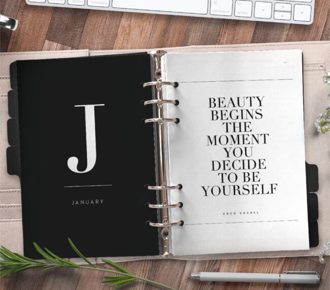 free inspirational quotes planner inserts free printable