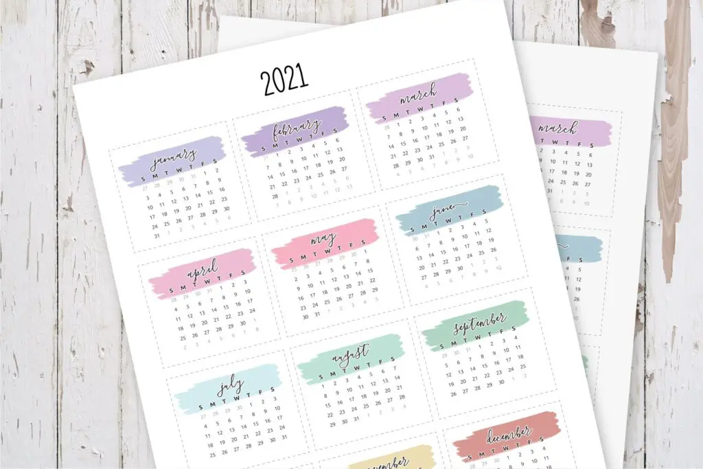 Mini Calendar Planner Stickers-2