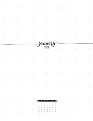 Free Month At A Glance Planner Insert - Free Printable Planner Page