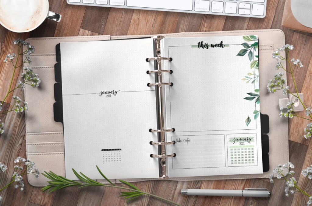 Month At A Glance Planner Insert Free Printable