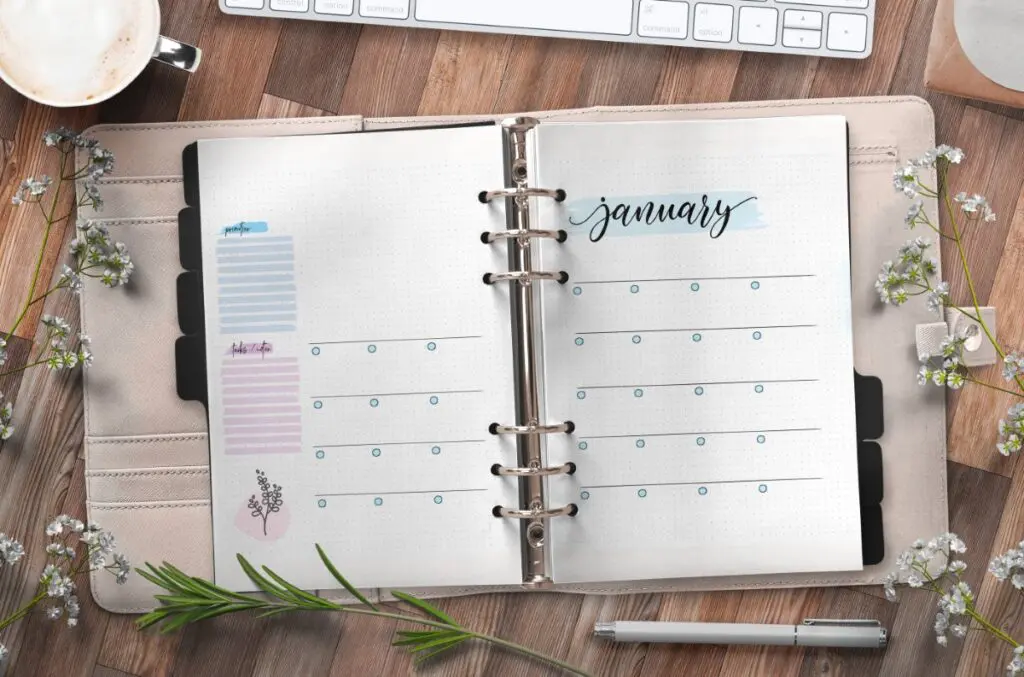 Monthly Planner On Two Pages Free Printable