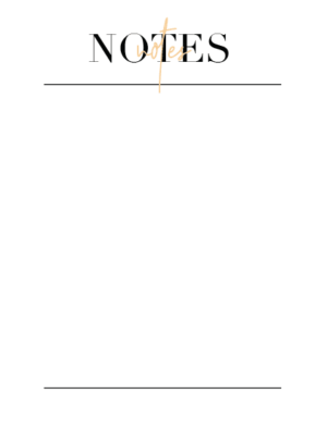 Free Notes Page Inserts For Planners - Planner &amp; Bullet Journal Printables