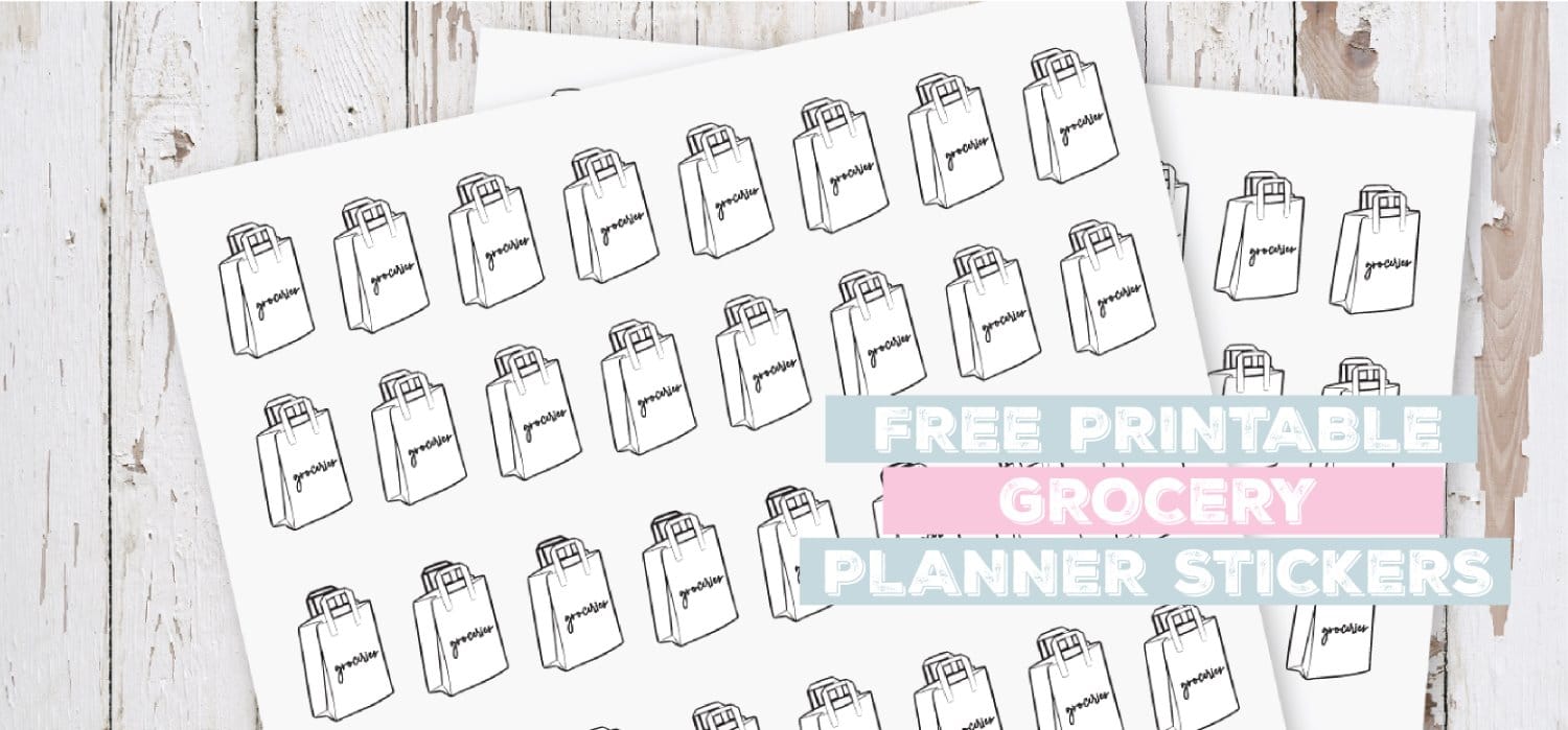 Free Printable Grocery Planner Stickers - World of Printables