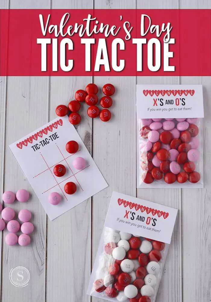 Valentine’s Day Tic Tac Toe Board & Bag Topper