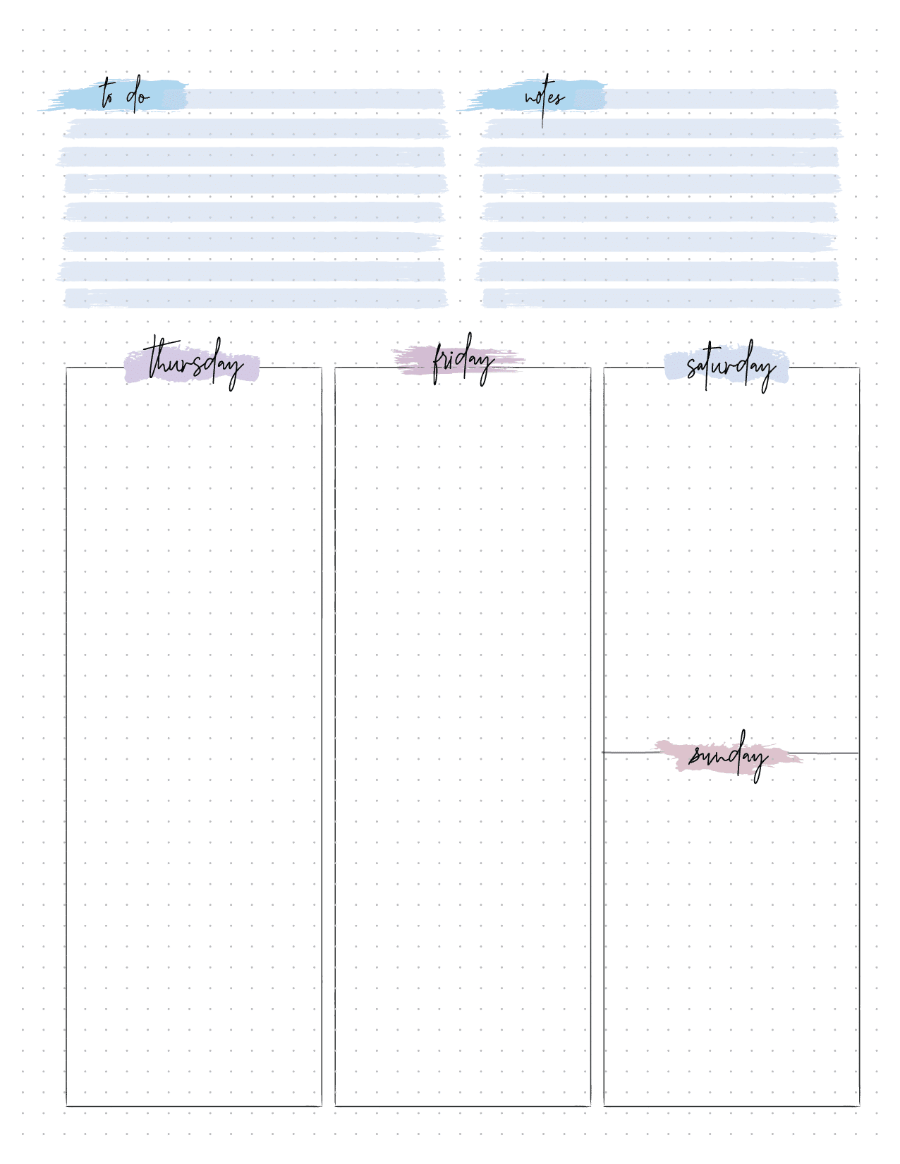 Weekly Planner Insert On Two Pages-02