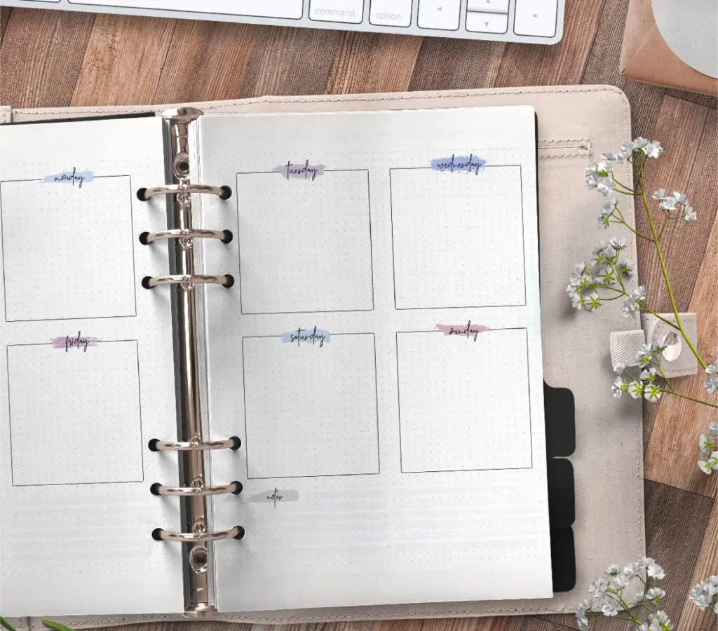 Weekly Planner Pages For Bullet Journal Free Printable 2