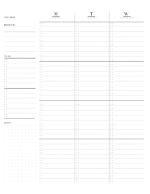 Free Printable Weekly Planner Pages On Two Page Layout - Free Planner
