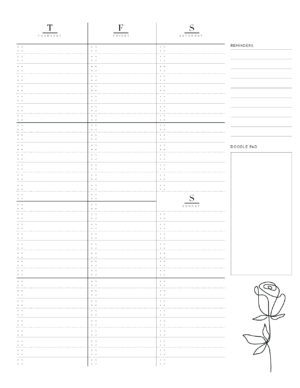 Free Printable Weekly Planner Pages On Two Page Layout - Free Planner
