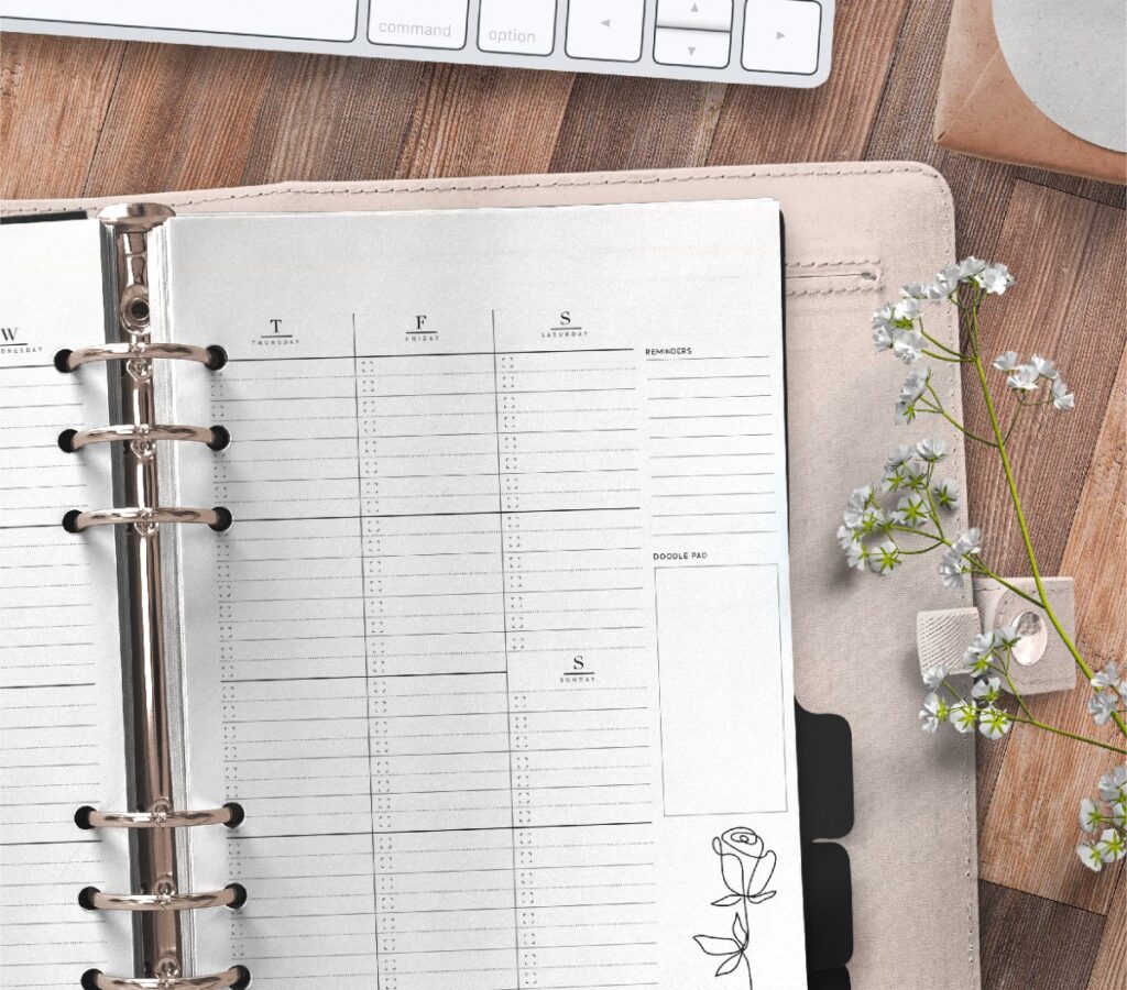 Weekly Planner Pages On Two Page Layout Free Printable 2