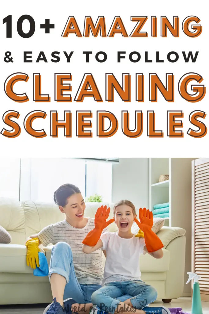 10+ Amazing and Easy to Follow Cleaning Schedules