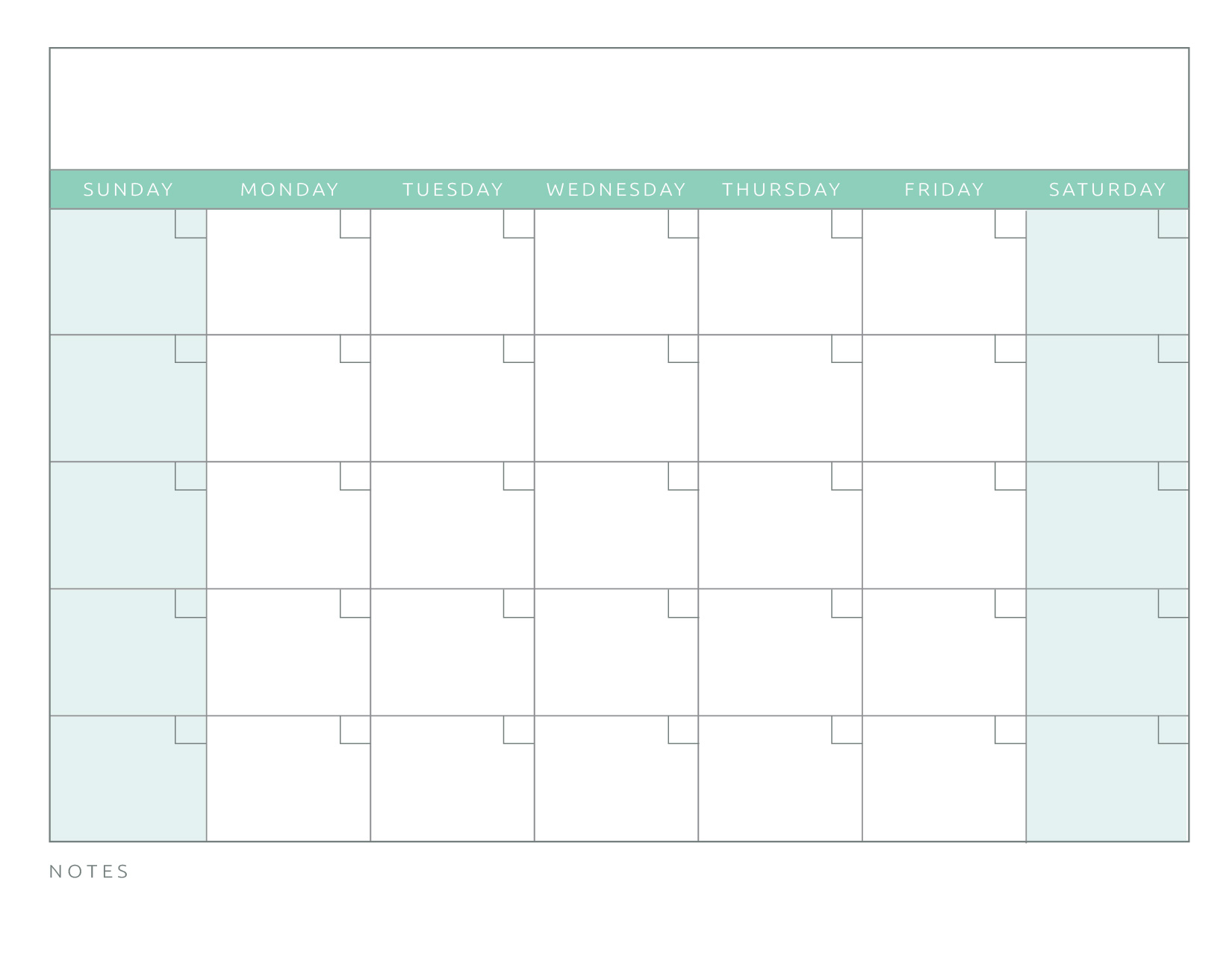 Printable Blank Calendar Templates - World of Printables Pertaining To Blank One Month Calendar Template