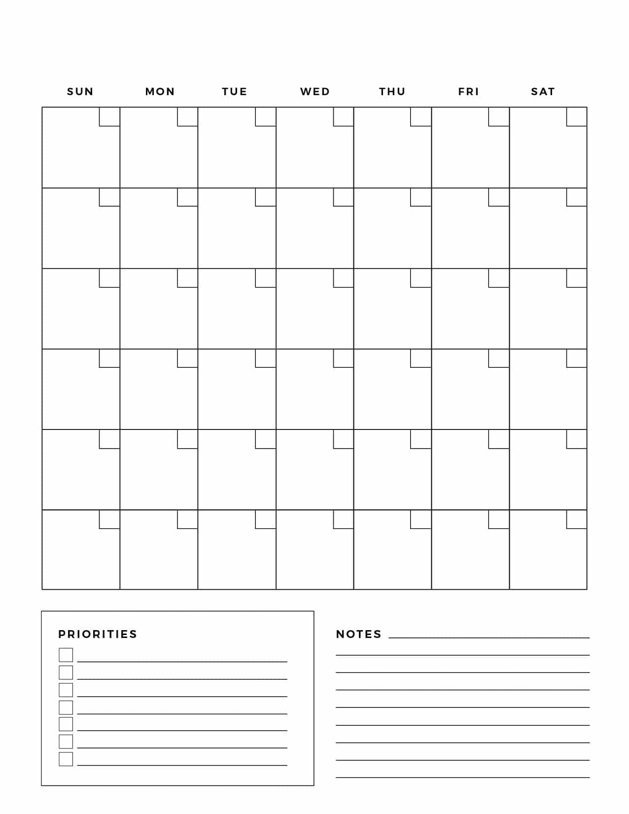 blank-one-month-calendar-template