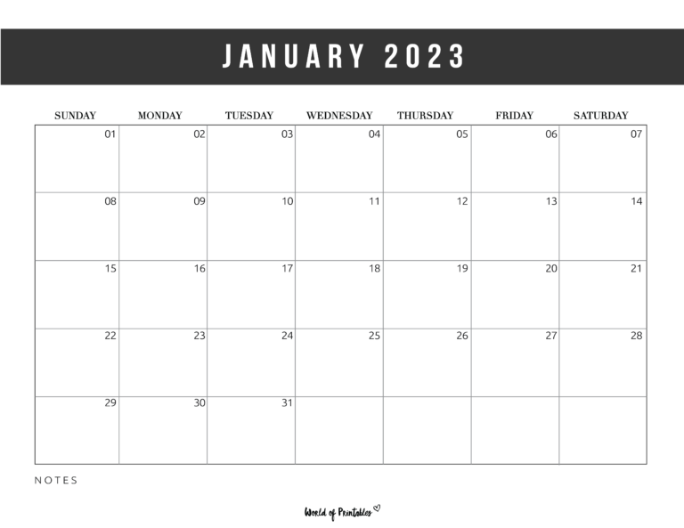 Free Printable January 2023 Calendars - January 2023 Calendar 55 768x593 