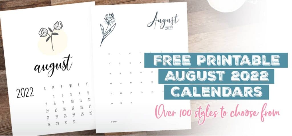 free printable august 2022 calendars world of printables