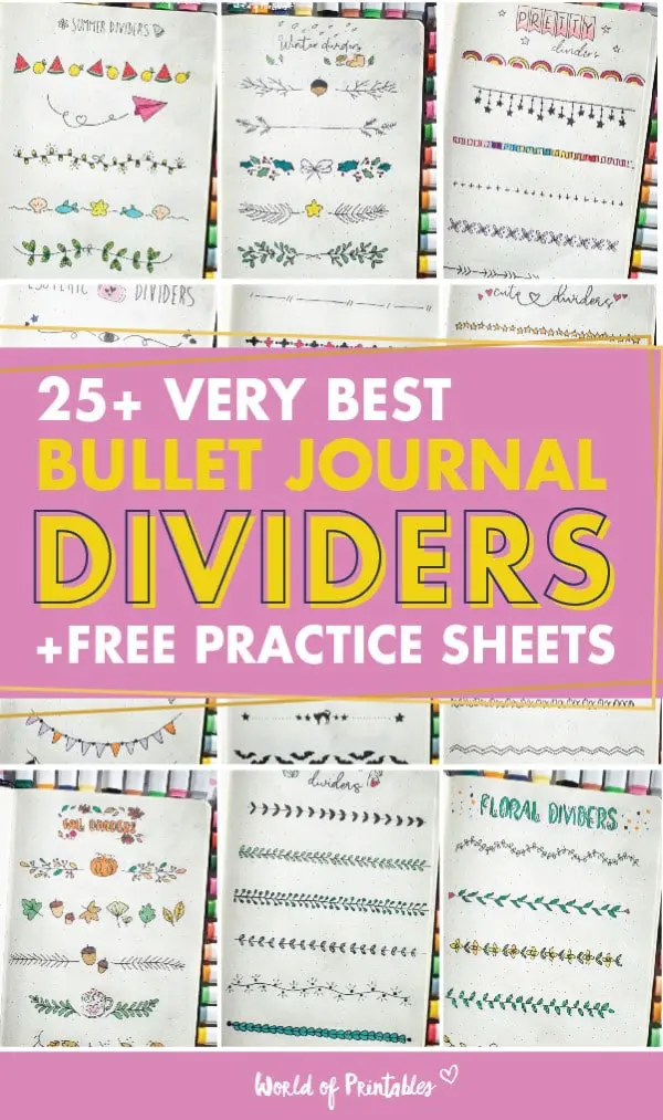 best bujo divider ideas inspiration