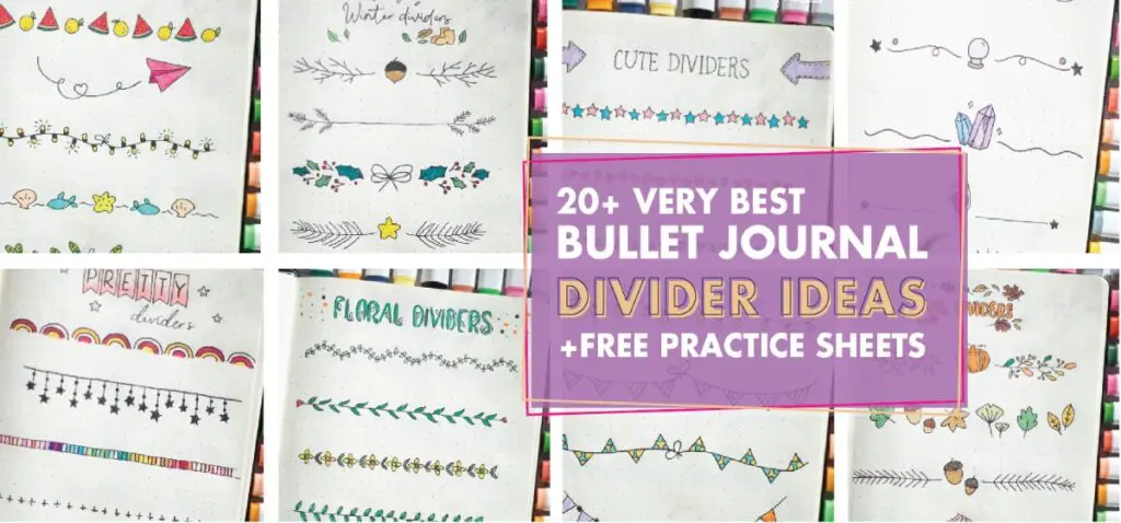 20+ Best Bullet Journal Divider Ideas