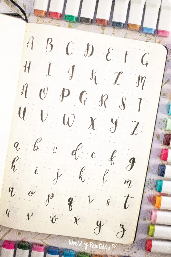 cute lettering ideas for journal