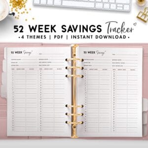52 week savings tracker