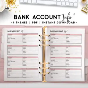 Bank account info - soft theme